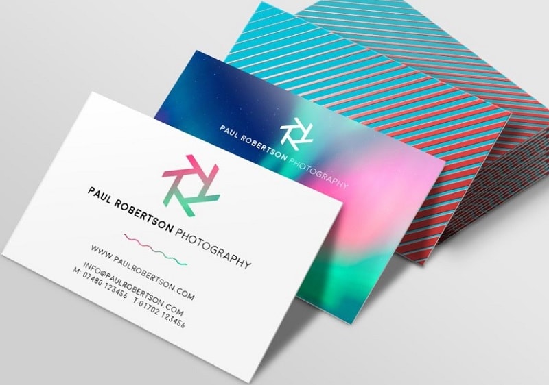 giấy couche được ứng dụng làm card visit
