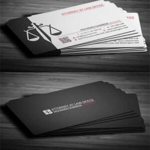 mẫu card visit đẹp cho luật sư