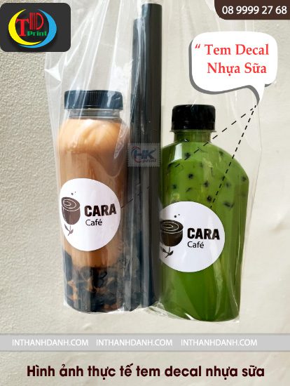In decal nhựa sữa