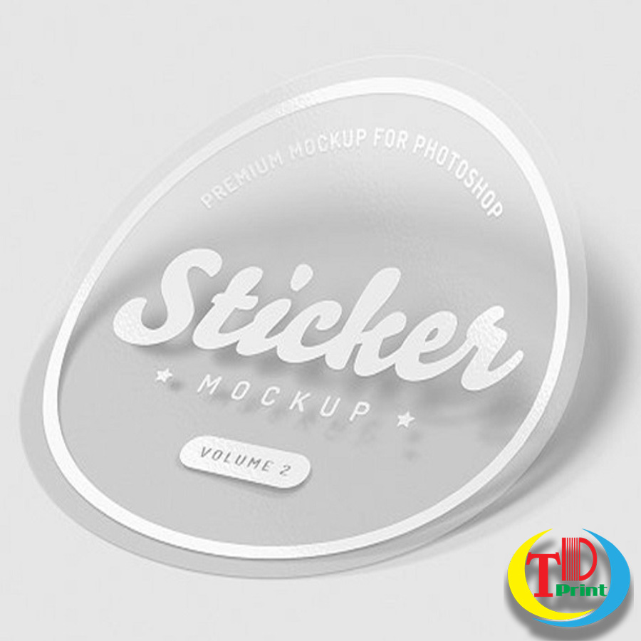 In decal nhựa trong