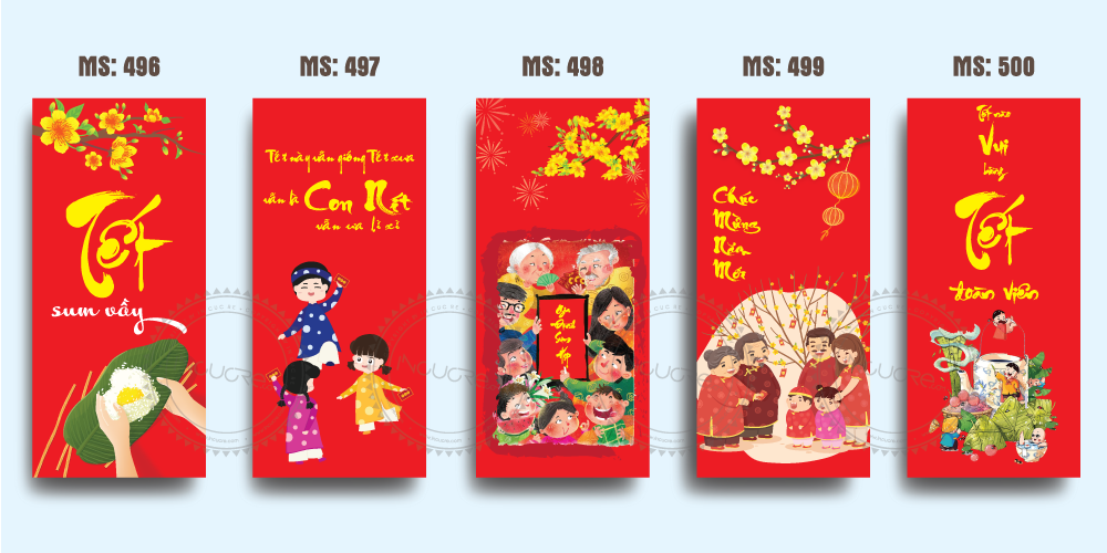 Tổng hợp 20 mẫu bao lì xì ưa chuộng nhất 2021 | In Thành Danh