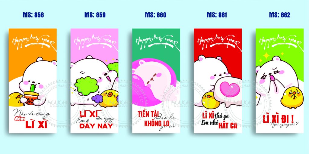 Tổng hợp 20 mẫu bao lì xì ưa chuộng nhất 2021 | In Thành Danh
