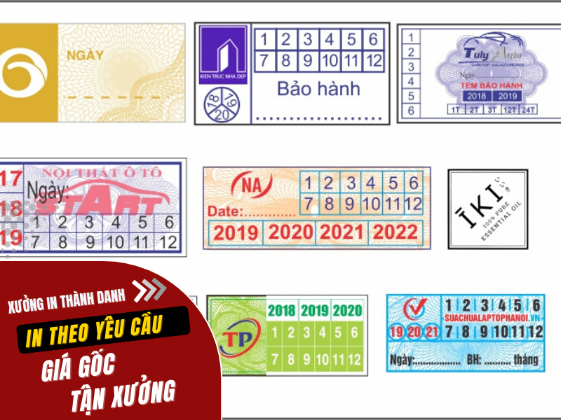 In tem bảo hành