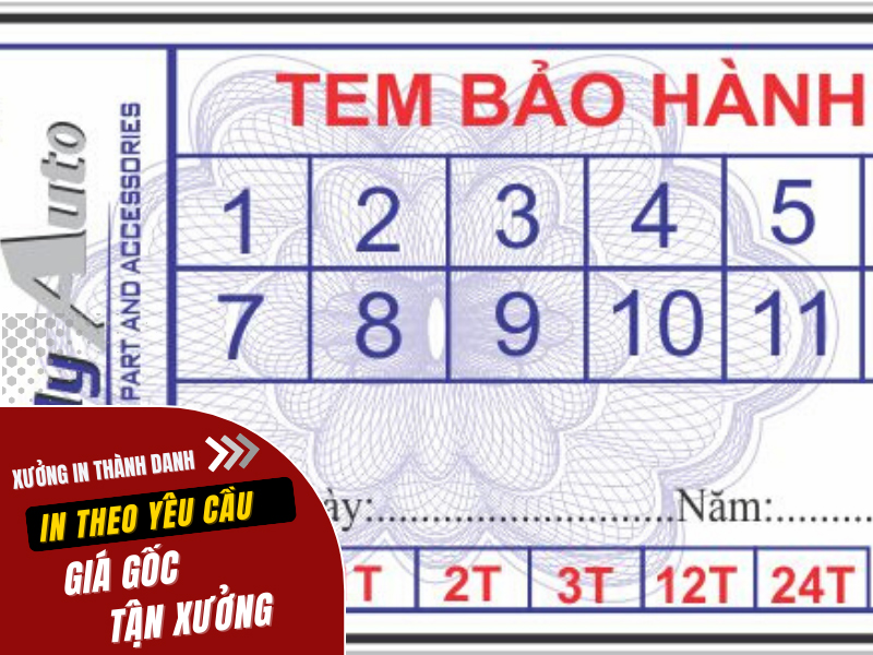 In tem bảo hành
