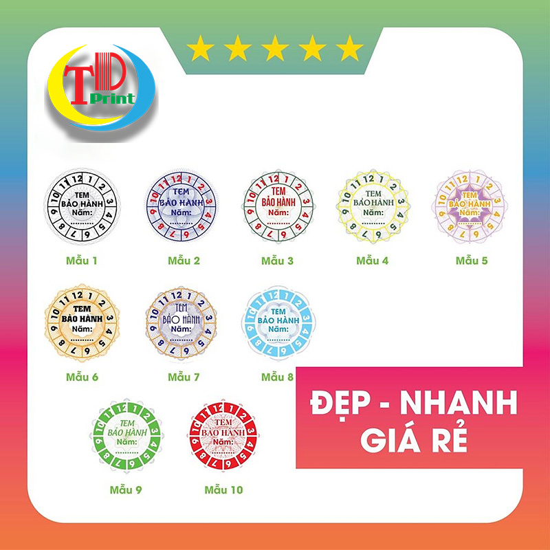 In tem bảo hành